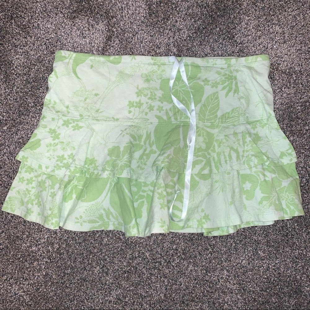 Big Flirt Y2K Hibiscus Mini Skirt